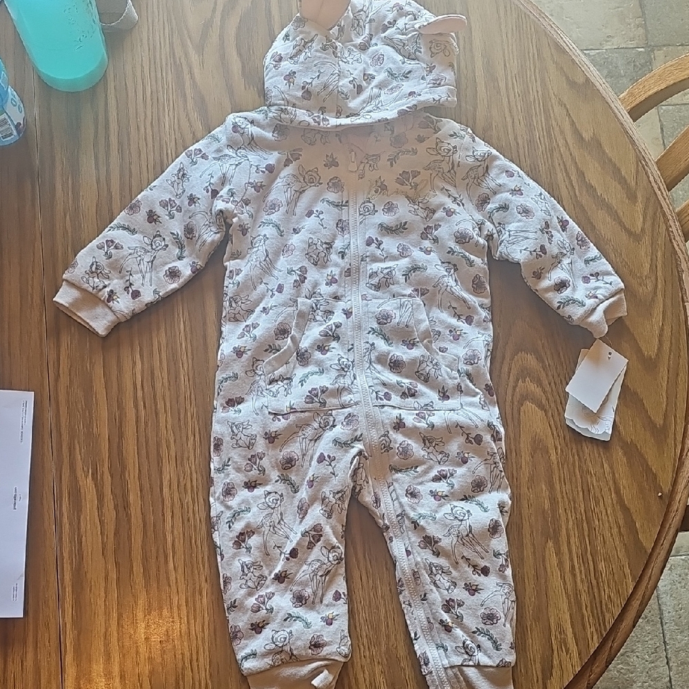 Disney Bambi Winter Long Sleeve Onesie